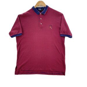 Vintage Polo Ralph Lauren Shirt Men's L Multicolor Preppy Knit Golf Polo